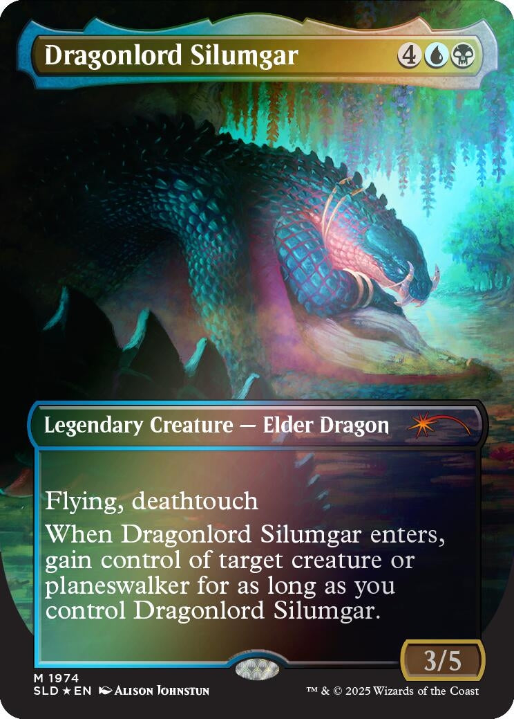 Image for Dragonlord Silumgar (Rainbow Foil) (1974) (SLD) - Magic: The Gathering