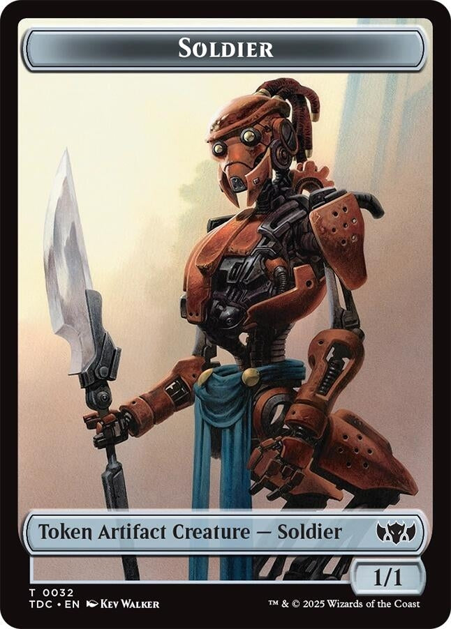 Image for Soldier (0032) // Copy Double-Sided Token (32 // 1) - Magic: The Gathering