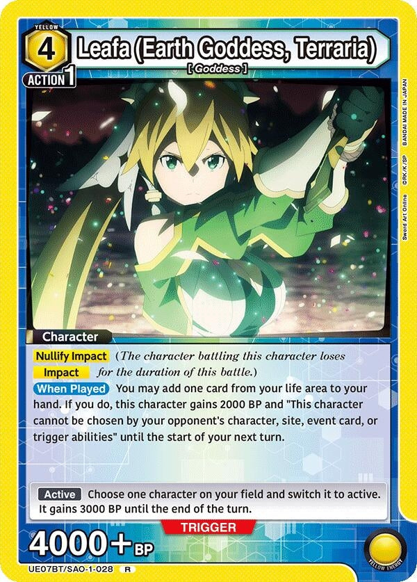Leafa (Earth Goddess, Terraria) (028) (UE07BT/SAO-1-028) (UE07BT)