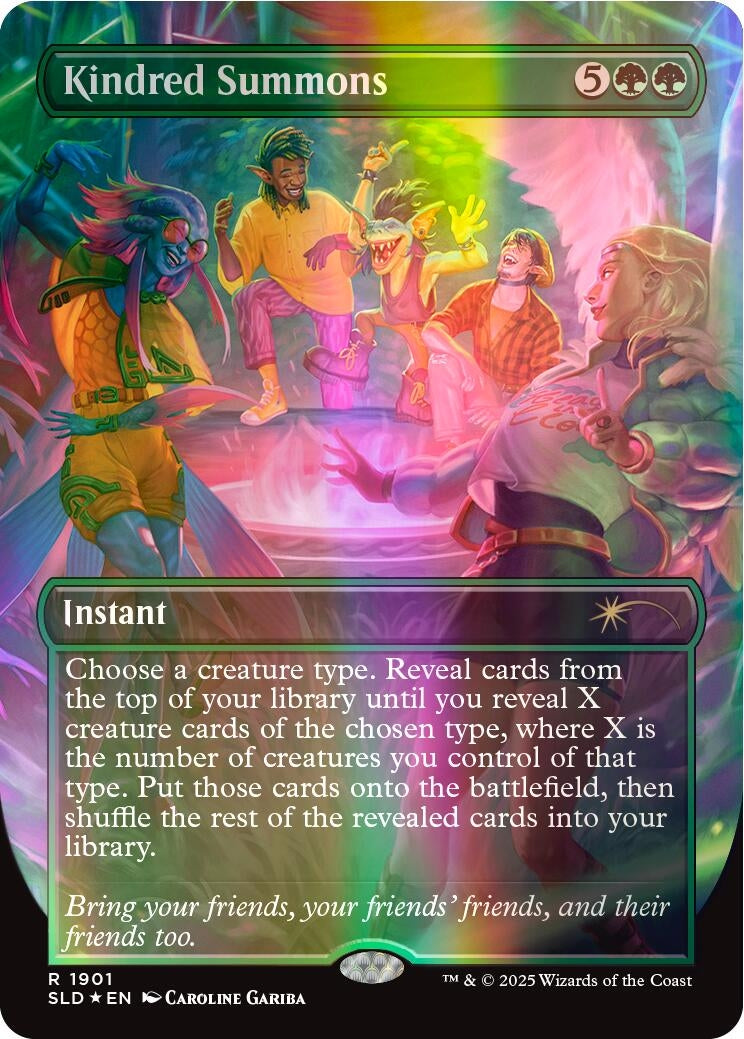 Image for Kindred Summons (Double Rainbow Foil) (1901) (SLD) - Magic: The Gathering
