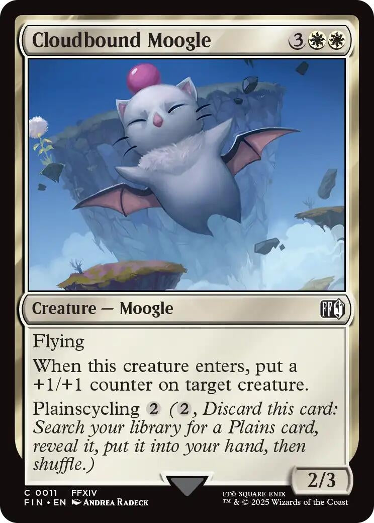 Image for Cloudbound Moogle (11) (FIN) - Magic: The Gathering