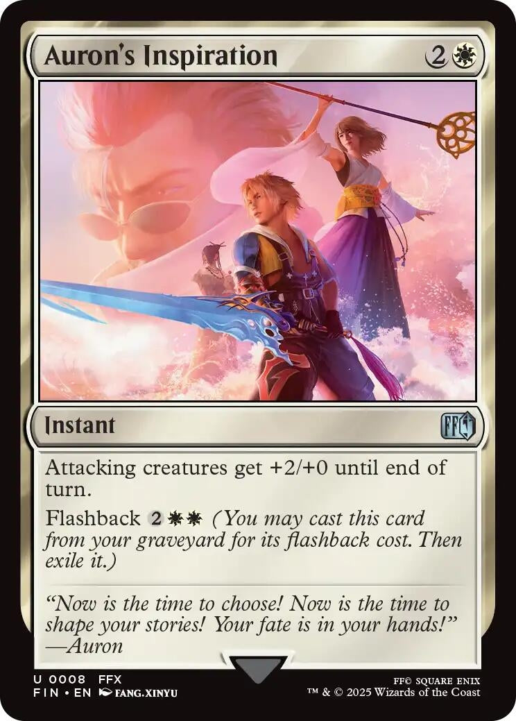Image for Auron's Inspiration (8) (FIN) - Magic: The Gathering