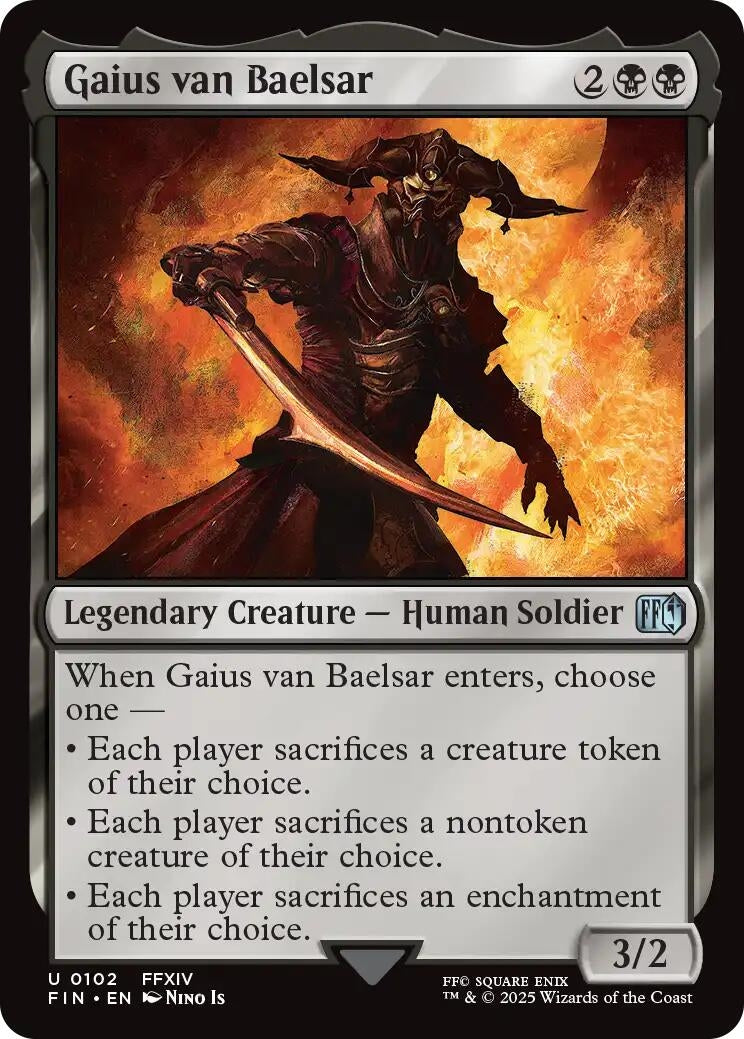 Image for Gaius van Baelsar (102) (FIN) - Magic: The Gathering