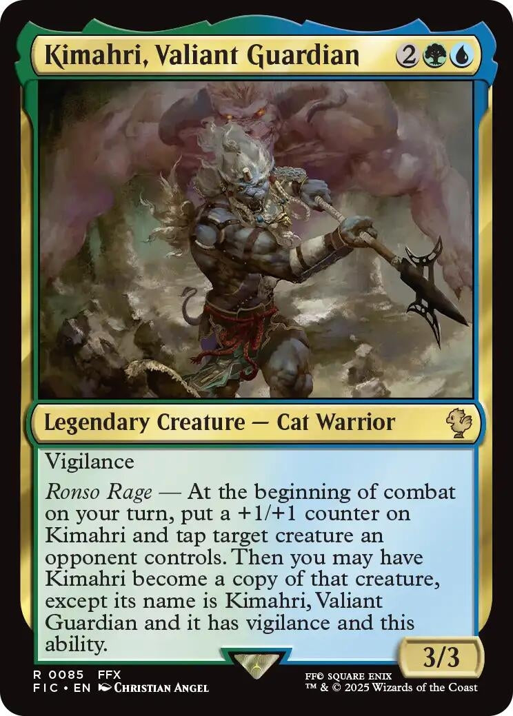 Kimahri, Valiant Guardian (Surge Foil) (85) (FIC)