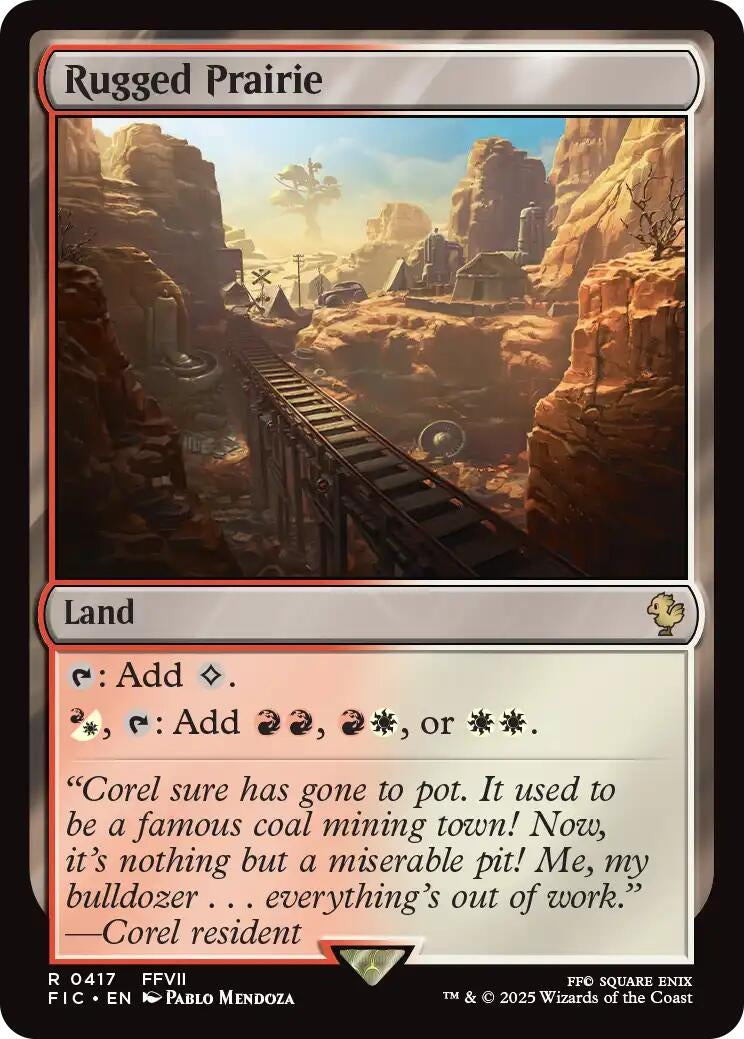 Image for Rugged Prairie (Surge Foil) (417) (FIC) - Magic: The Gathering