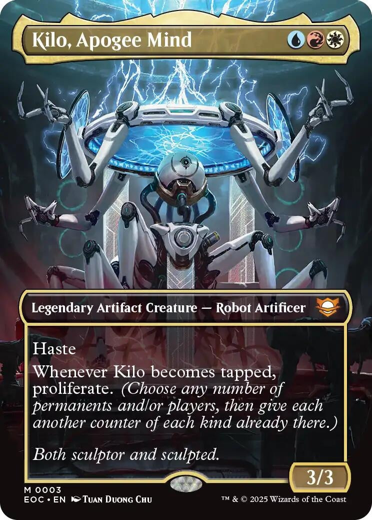 Image for Kilo, Apogee Mind (Borderless) (3) (EOC) - Magic: The Gathering