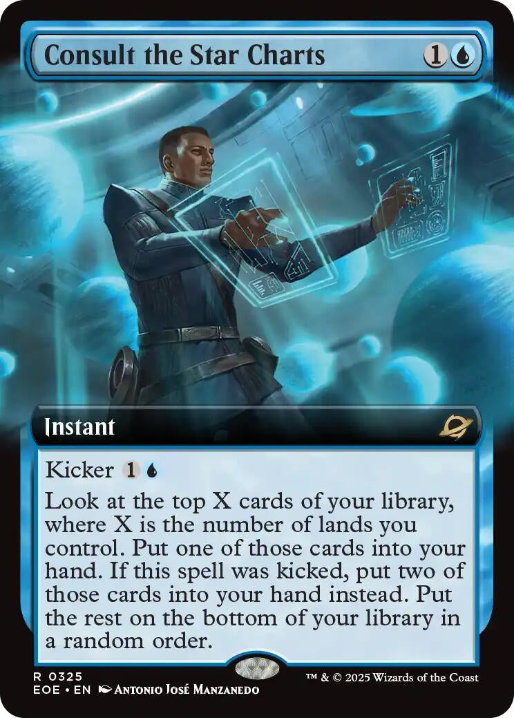 Image for Consult the Star Charts (Extended Art) (325) (EOE) - Magic: The Gathering