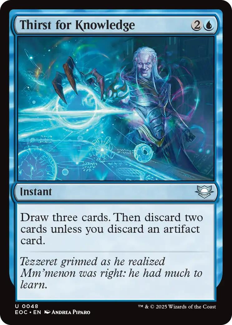 Image for Thirst for Knowledge (48) (EOC) - Magic: The Gathering