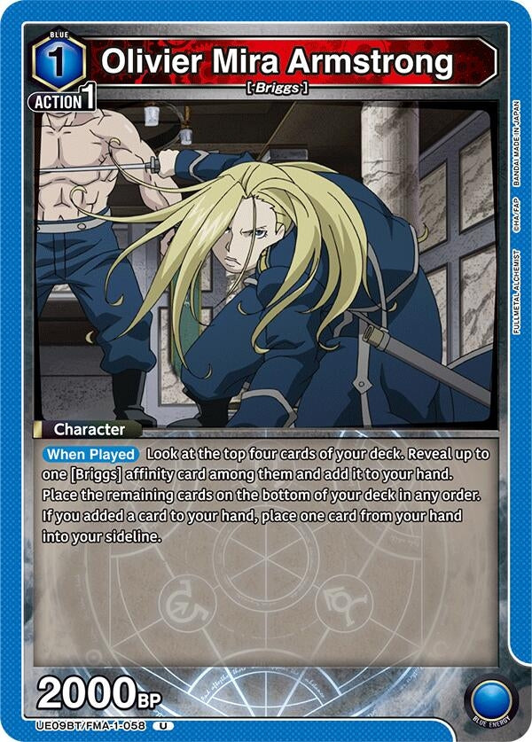 Image for Olivier Mira Armstrong (058) (UE09BT/FMA-1-058) (UE09BT) - Union Arena