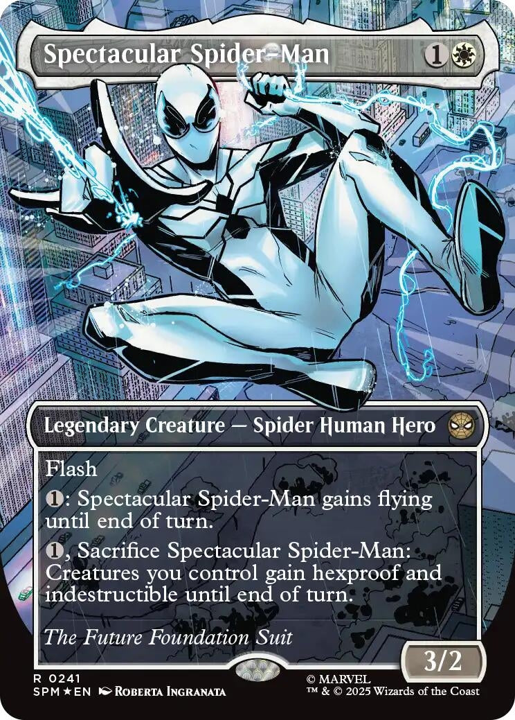 Spectacular Spider-Man (0241) (Borderless) (Textured Foil) (241) (SPM)
