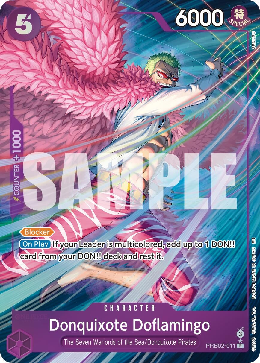 Image for Donquixote Doflamingo (Alternate Art) (PRB02-011) (PRB-02) - One Piece Card Game