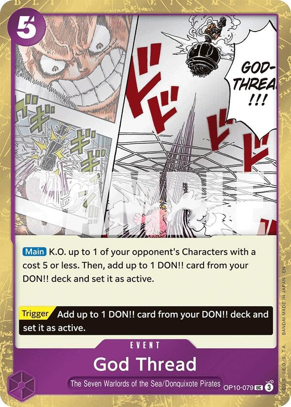 Image for God Thread (Pirate Foil) (OP10-079) (PRB-02) - One Piece Card Game