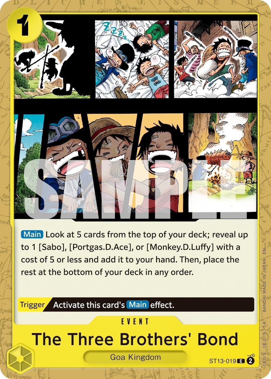 Image for The Three Brothers' Bond (Reprint) (ST13-019) (PRB-02) - One Piece Card Game
