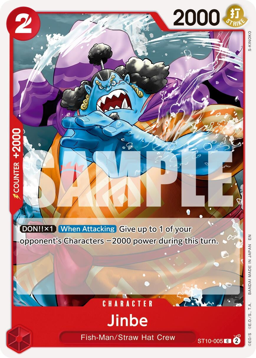 Image for Jinbe - ST10-005 (Reprint) (ST10-005) (PRB-02) - One Piece Card Game