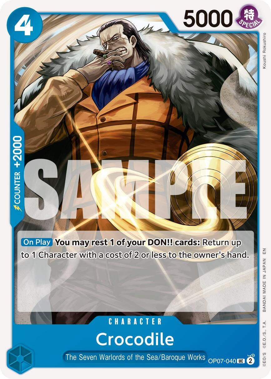 Image for Crocodile - OP07-040 (Reprint) (OP07-040) (PRB-02) - One Piece Card Game