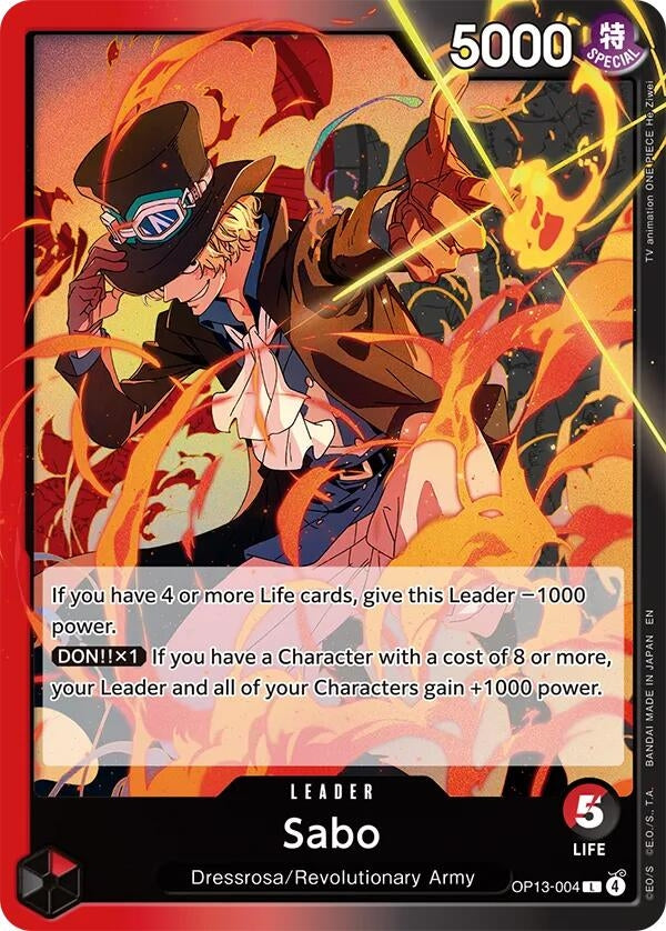 Image for Sabo (004) (OP13-004) (OP13) - One Piece Card Game
