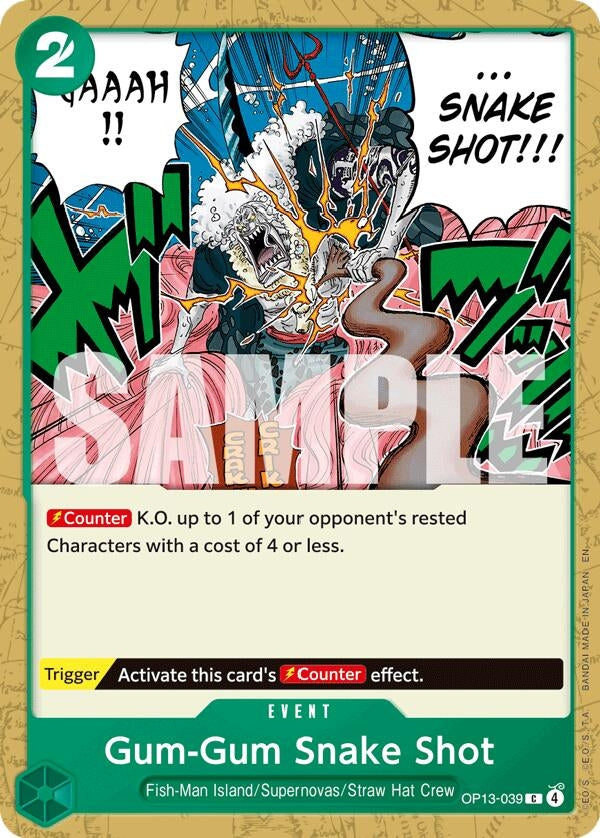 Image for Gum-Gum Snake Shot (OP13-039) (OP13) - One Piece Card Game