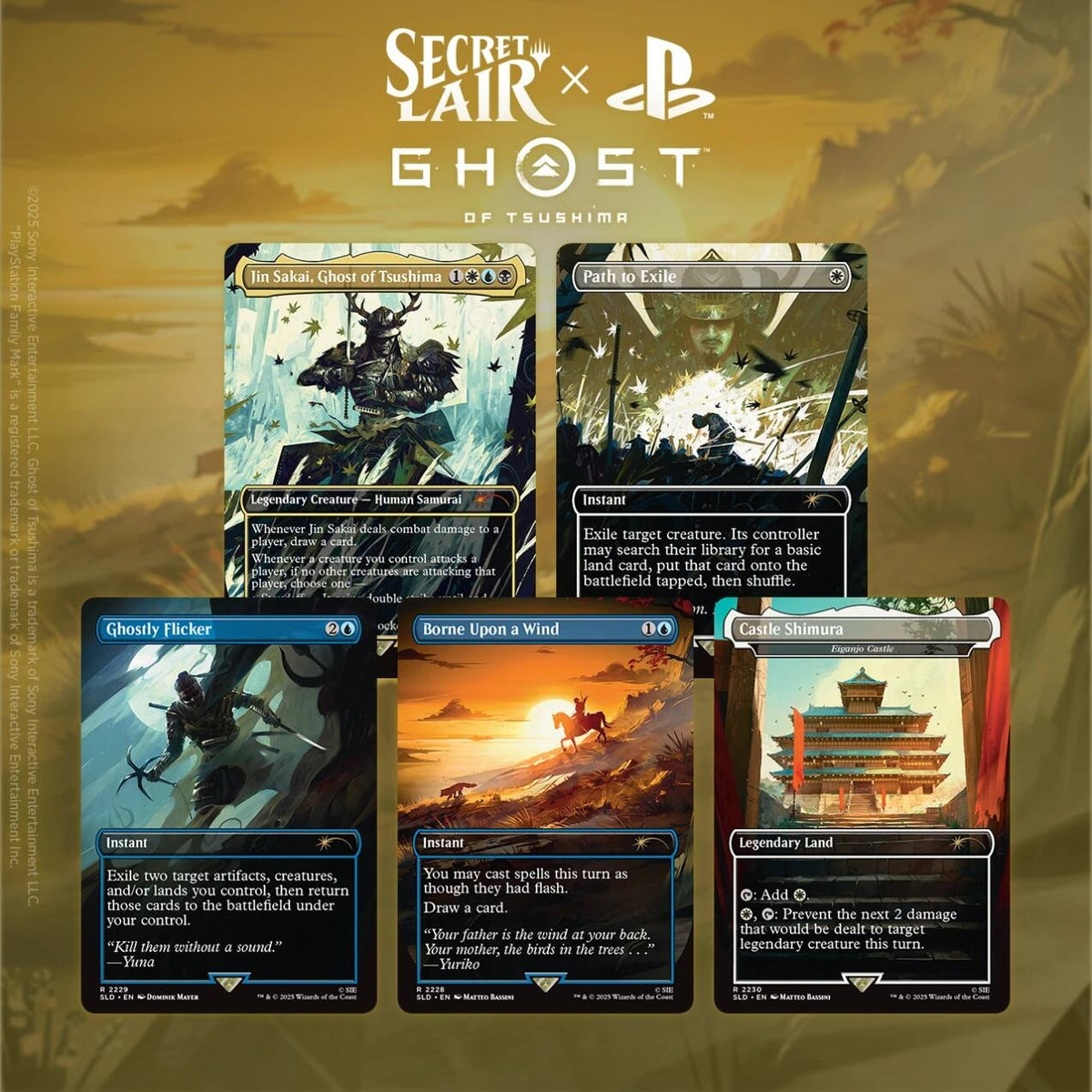 Image for Secret Lair x Ghost of Tsushima - Non-Foil Edition - Magic: The Gathering