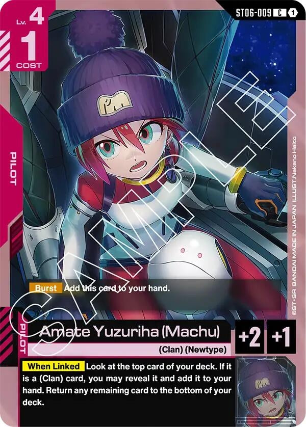 Image for Amate Yuzuriha (Machu) (ST06-009) (ST06) - Gundam Card Game