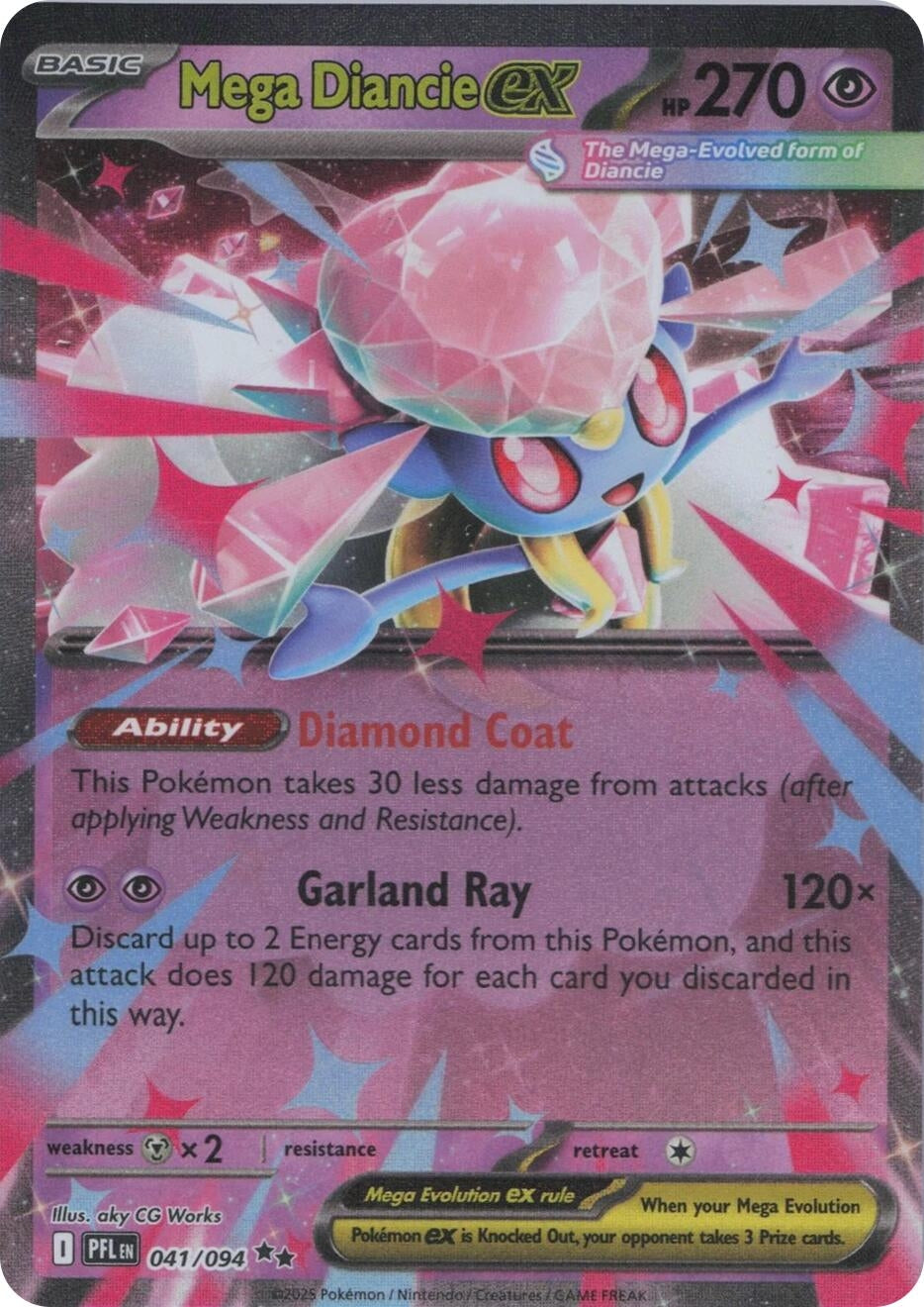 Image for Mega Diancie ex (041/094) (PFL) - Pokemon