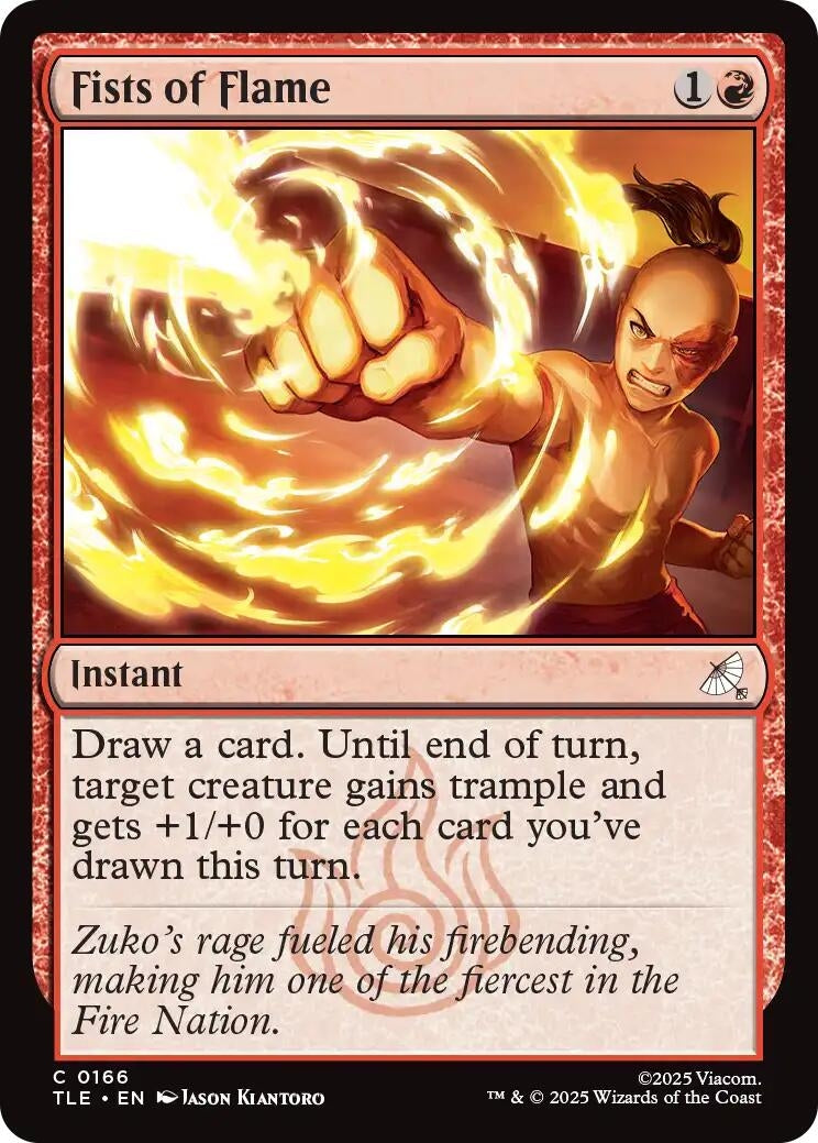 Image for Fists of Flame (166) (TLE) - Magic: The Gathering