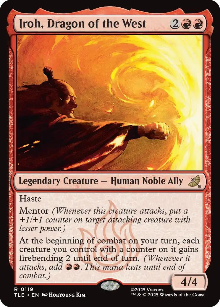 Image for Iroh, Dragon of the West (119) (TLE) - Magic: The Gathering