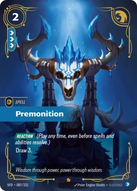 Image for Premonition (087/221) (SPF) - Riftbound: League of Legends Trading Card Game