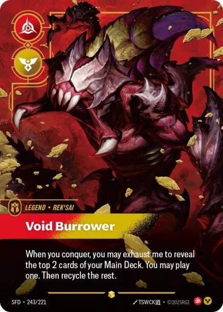 Rek'sai - Void Burrower (Overnumbered) (243/221) (SPF)