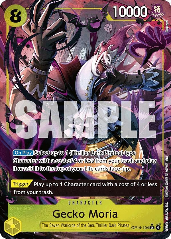 Gecko Moria - OP14-104 (Alternate Art) (OP14-104) (OP14)