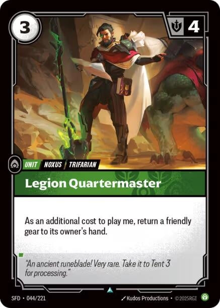 Image for Legion Quartermaster (044/221) (SFD) - Riftbound: League of Legends Trading Card Game