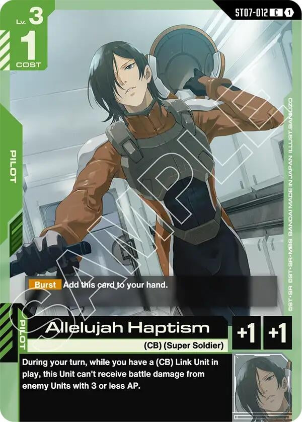 Image for Allelujah Haptism (ST07-012) (ST07) - Gundam Card Game