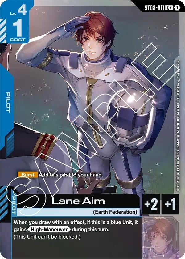 Image for Lane Aim (C+) (ST08-011) (ST08) - Gundam Card Game