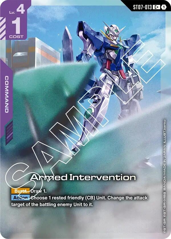 Image for Armed Intervention (C+) (ST07-013) (ST07) - Gundam Card Game