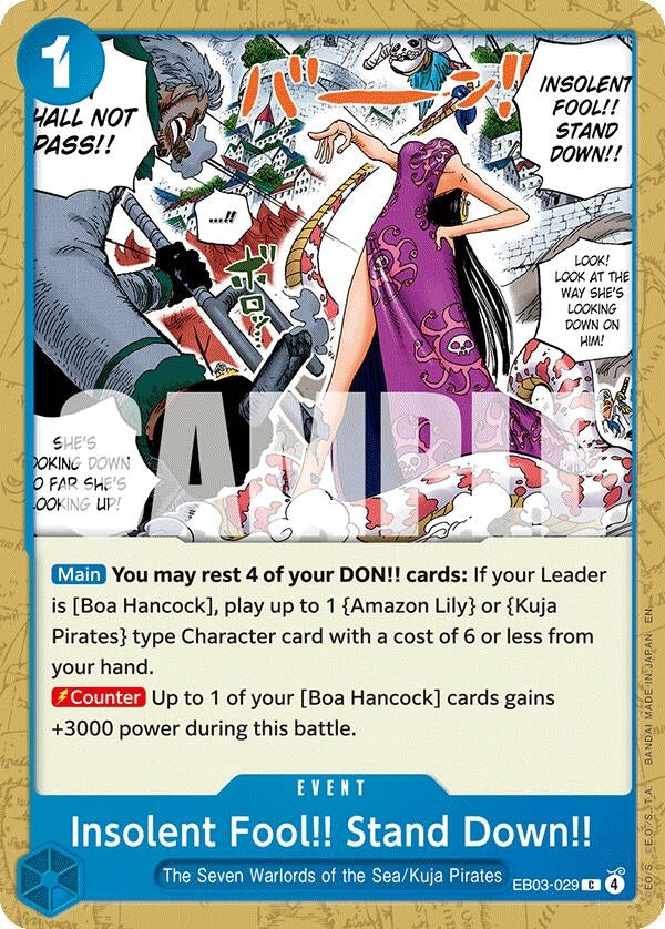 Insolent Fool!! Stand Down!! (EB03-029) (EB-03)