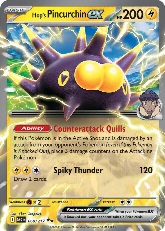 Image for Hop's Pincurchin ex (068/217) (ASC) - Pokemon