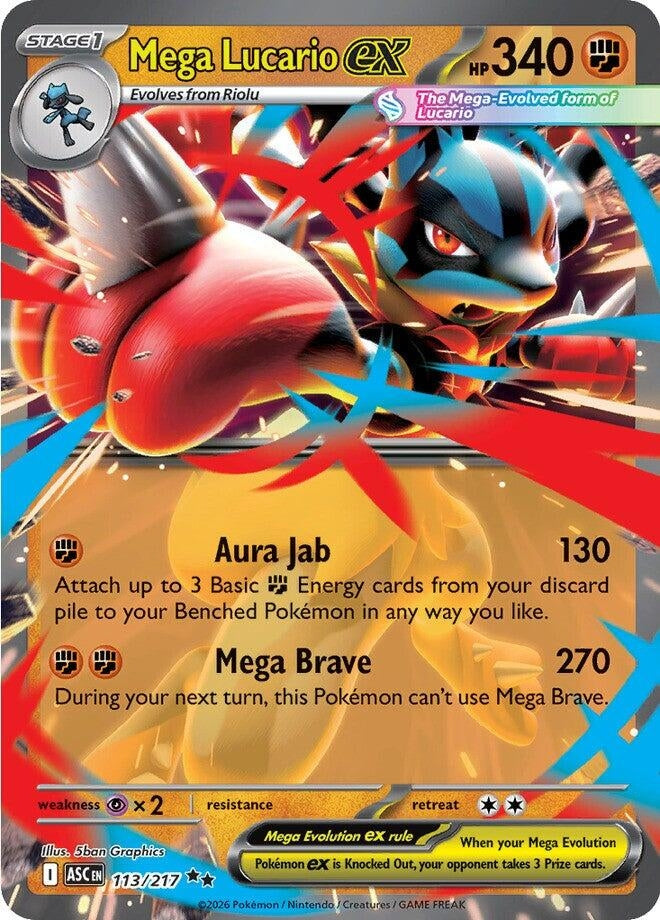 Mega Lucario ex (113/217) (ASC)