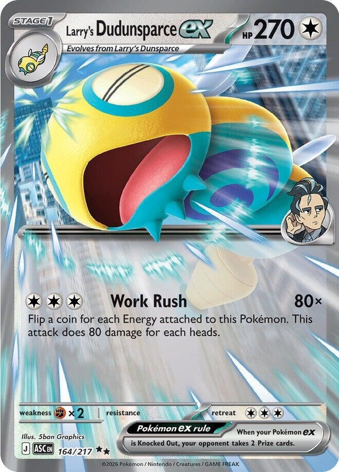 Image for Larry's Dudunsparce ex (164/217) (ASC) - Pokemon