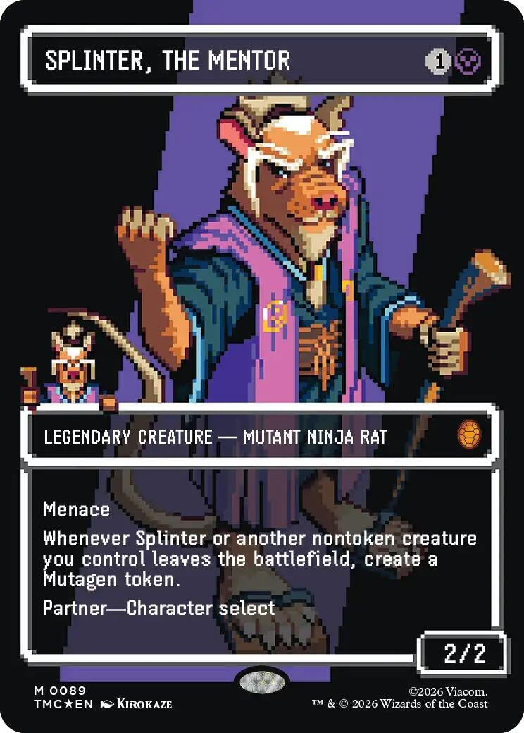 Splinter, the Mentor (0089) (Borderless) (Surge Foil) (89) (TMC)