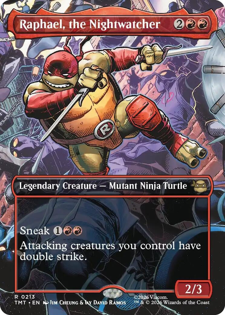 Raphael, the Nightwatcher (Borderless) (213) (TMT)