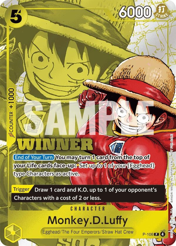 Monkey.D.Luffy (Winner Pack 2026 Vol. 2) (P-106) (OP-PR)