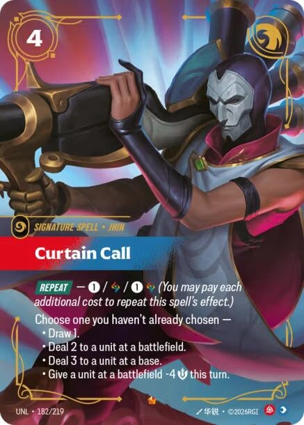 Curtain Call (182/219) (UNL)