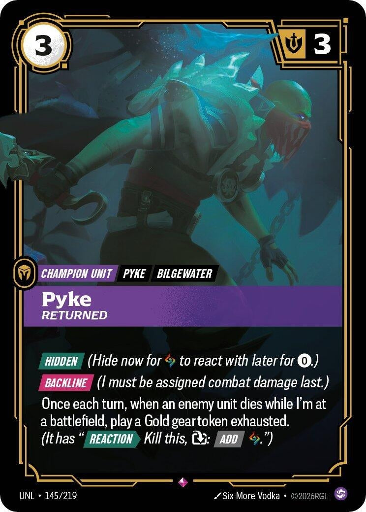 Pyke - Returned (145/219) (UNL)
