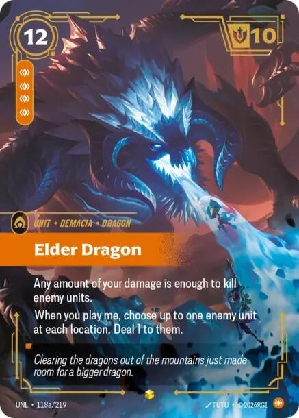 Elder Dragon (Alternate Art) (118a/219) (UNL)