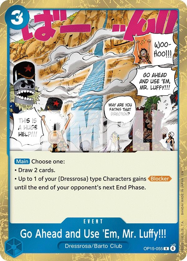 Go Ahead and Use 'Em, Mr. Luffy!!! (OP15-055) (OP15-EB04)