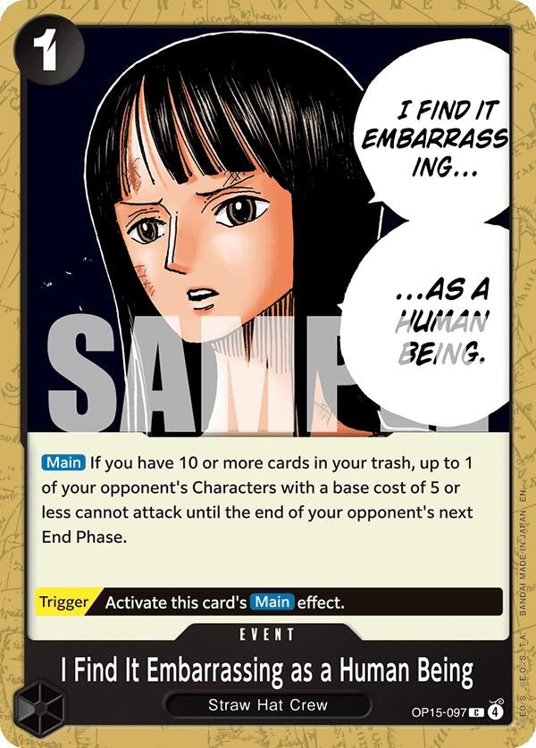I Find It Embarrassing as a Human Being (OP15-097) (OP15-EB04)