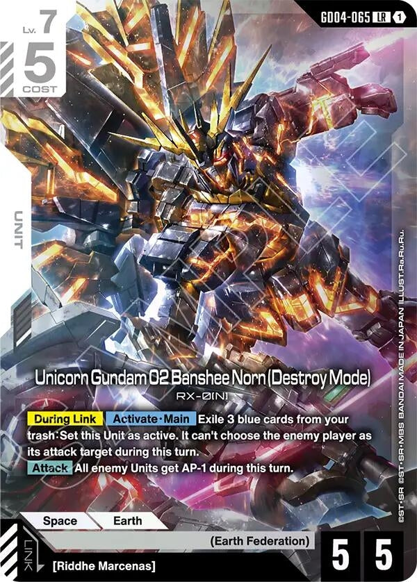 Unicorn Gundam 02 Banshee Norn (Destroy Mode) (GD04-065) (GD04)