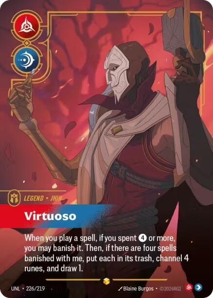 Jhin - Virtuoso (Overnumbered) (226/219) (UNL)