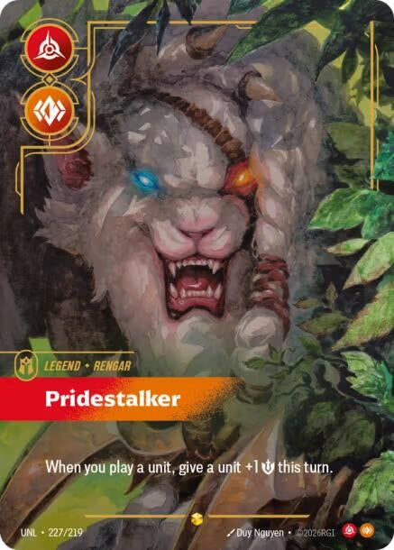 Rengar - Pridestalker (Overnumbered) (227/219) (UNL)