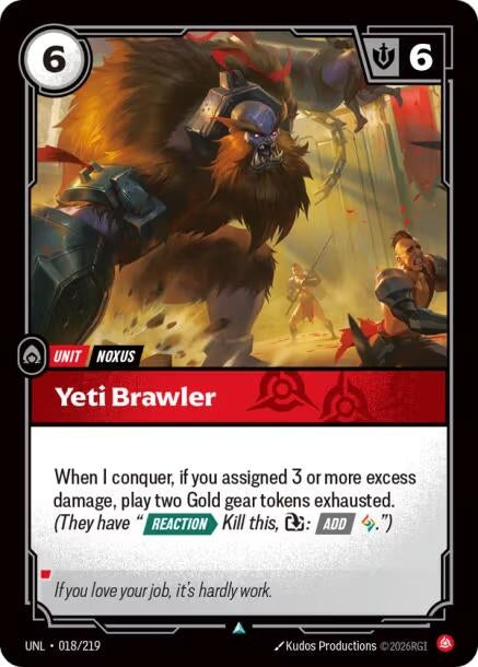 Yeti Brawler (018/219) (UNL)