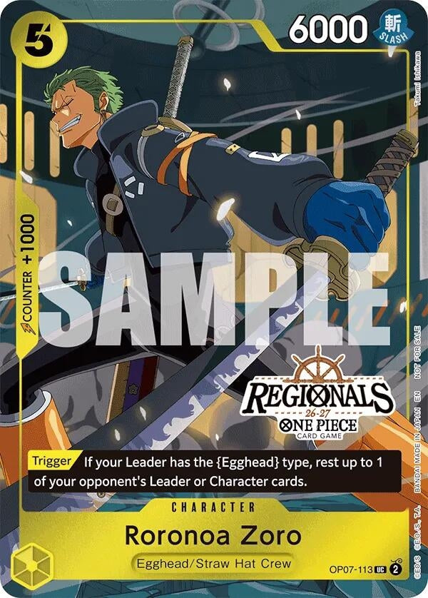 Roronoa Zoro (113) (Regional Participation Pack 2026 Vol.1) (OP07-113) (OP-PR)